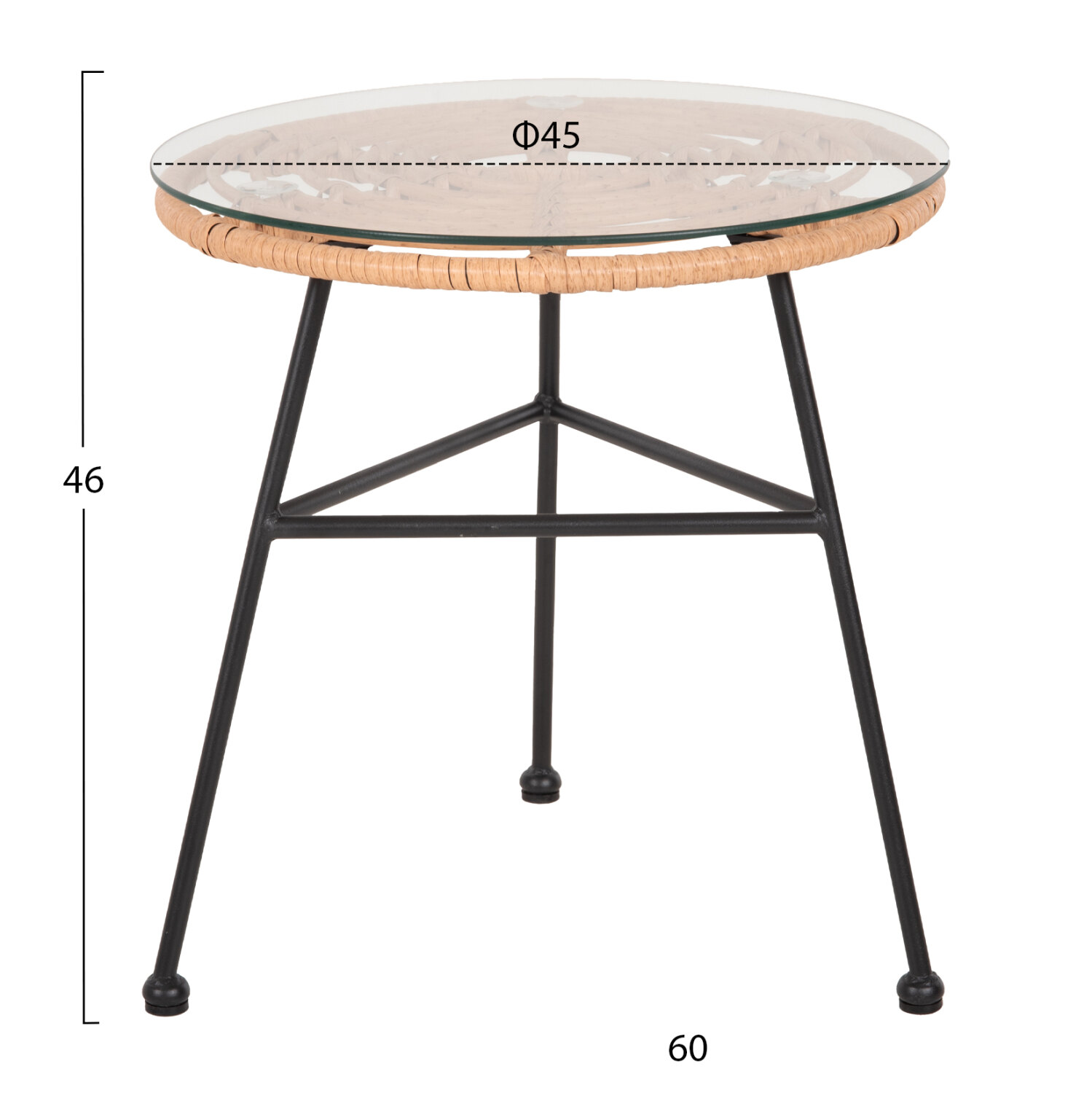 B2M-77830-trapezaki-stroggylo-mayro-metalliko-fb95-1