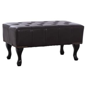 ΤΑΜΠΟΥΡΕ ΥΠΟΠΟΔΙΟ T.CHESTERFIELD EMMA  PU 80x44x39Y εκ.ΣΚ.ΚΑΦΕ ...