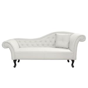 ΑΝΑΚΛΙΝΔΡΟ T.CHESTERFIELD NIOVI  PU ΛΕΥΚΟ-ΜΑΥΡΑ ΠΟΔΙΑ(ΔΕΞΙ)190x61x84Yεκ ...