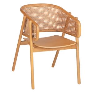 ΠΟΛΥΘΡΟΝΑ KENLEE  ΦΡΑΞΙΝΟΣ ΚΑΙ ΦΥΣΙΚΟ RATTAN RATTAN ΣΕ ΦΥΣΙΚΟ ...