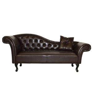 ΑΝΑΚΛΙΝΔΡΟ T.CHESTERFIELD NIOVI  PU ΣΚ.ΚΑΦΕ-ΜΑΥΡΑ ΠΟΔΙΑ 190x61x84Yεκ. ...