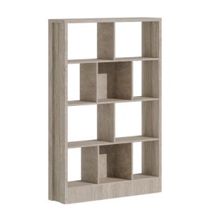 ΒΙΒΛΙΟΘΗΚΗ DIVIDRE PAKOWORLD SONOMA OAK ΜΕΛΑΜΙΝΗΣ 120X30X181ΕΚ ...