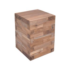 ΒΟΗΘΗΤΙΚΟ ΤΡΑΠΕΖΙ WERZY INART ΦΥΣΙΚΟ ΜΑΣΙΦ ΞΥΛΟ TEAK 35X35X49ΕΚ ...