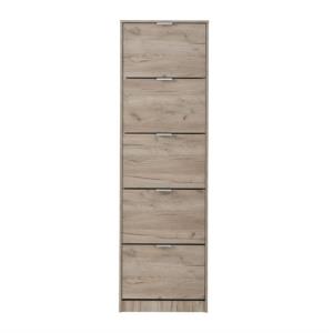 ΠΑΠΟΥΤΣΟΘΗΚΗ Base 15 GREY OAK 58x18x191,5εκ