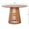 DINING TABLE FRANTZ  SOLID MINDI NATURAL ROUND D120Χ78H cm