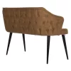 SOFA 2-SEATER PROFESSIONAL CARLOS  GOLD T.NUBUCK-WOODEN LEGS 119x60x84Hcm.