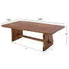 DINING TABLE EGON  SOLID SUAR WOOD 240X120X77Hcm.