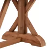 OUTDOOR CROSS LEG DINING TABLE  RECYCLED TEAK WOOD IN NATURAL COLOR 240x100x75Hcm.