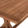 OUTDOOR CROSS LEG DINING TABLE  RECYCLED TEAK WOOD IN NATURAL COLOR 240x100x75Hcm.