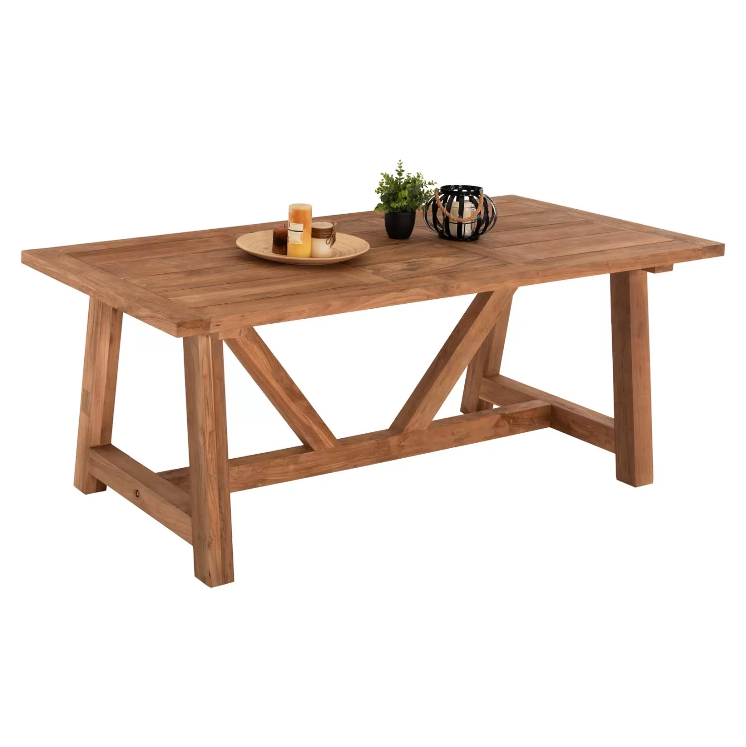 ΤΡΑΠΕΖΙ ΤΡΑΠΕΖΑΡΙΑΣ  PLUTON RECYCLED TEAK ΣΕ ΦΥΣΙΚΟ ΧΡΩΜΑ 200X100X75Yεκ.