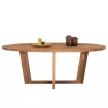 DINING TABLE CARIB  OVAL RECYCLED TEAK IN NATURAL 250x110x78Hcm.