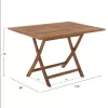 OUTDOOR DINING TABLE KENDALL  FOLDABLE-TEAK IN NATURAL COLOR 120x80x75Hcm.