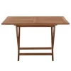 OUTDOOR DINING TABLE KENDALL  FOLDABLE-TEAK IN NATURAL COLOR 120x80x75Hcm.