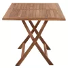 OUTDOOR DINING TABLE KENDALL  FOLDABLE-TEAK IN NATURAL COLOR 120x80x75Hcm.