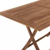 OUTDOOR DINING TABLE KENDALL  FOLDABLE-TEAK IN NATURAL COLOR 120x80x75Hcm.