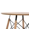 DINING TABLE ROUND MINIMAL ΗΜ0060.04 MDF IN NATURAL COLOR-BEECH WOOD LEGS IN NATURAL COLOR Φ60Χ76Hcm.