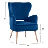 ARMCHAIR MYLIE HM8394.08 BLUE VELVET 66X75X91Hcm.