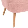 ARMCHAIR MYLIE  DUSTY PINK BOUCLE FABRIC 66X75X93Hcm.