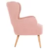 ARMCHAIR MYLIE  DUSTY PINK BOUCLE FABRIC 66X75X93Hcm.