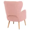 ARMCHAIR MYLIE  DUSTY PINK BOUCLE FABRIC 66X75X93Hcm.