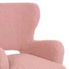 ARMCHAIR MYLIE  DUSTY PINK BOUCLE FABRIC 66X75X93Hcm.