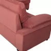 SOFABED RIGHT CORNER JADE  DUSTY PINK VELVET 250x80-180x73-88Hcm.