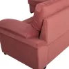 SOFABED LEFT CORNER JADE  DUSTY PINK VELVET 250x80-180x73-88Hcm.