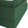 SOFABED LEFT CORNER JADE  CYPRESS GREEN VELVET 250x80-180x73-88Hcm.