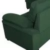 SOFABED LEFT CORNER JADE  CYPRESS GREEN VELVET 250x80-180x73-88Hcm.