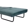 EASYCHAIR/BED CONSTANCE  TURQUOISE COLORED VELVET 95x92x66Hcm.