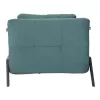 EASYCHAIR/BED CONSTANCE  TURQUOISE COLORED VELVET 95x92x66Hcm.