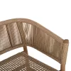 ARMCHAIR IRVINE  TEAK WOOD-SYNTHETIC ROPE IN NATURAL COLOR 64x56x76Hcm.