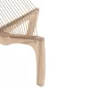 LOUNGE CHAIR HARP  ASH WOOD FRAME AND SYNTHETIC ROPE IN NATURAL COLOR 85x101,5x128,5Hcm.