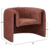 ARMCHAIR RIKER  METAL FRAME-BRICK RED FABRIC 92x74x69Hcm.