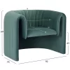 ARMCHAIR RIKER  METAL FRAME-MINT VELVET 92x74x69Hcm.