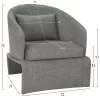 ARMCHAIR BEVY  GREY FABRIC-METAL FRAME 72x71x75Hcm.