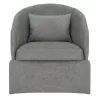 ARMCHAIR BEVY  GREY FABRIC-METAL FRAME 72x71x75Hcm.