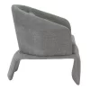 ARMCHAIR BEVY  GREY FABRIC-METAL FRAME 72x71x75Hcm.