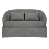 SOFA 2-SEATER BEVY2  GREY FABRIC-METAL FRAME 128x72x74Hcm.