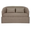 SOFA 2-SEATER BEVY2  BEIGE FABRIC-METAL FRAME 128x72x74Hcm.