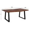 DINING TABLE MONTANA  SOLID ACACIA WOOD 240x100x77Hcm. 5.5cm TABLETOP THICKNESS