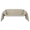 SOFA 2-SEATER TREK  METAL FRAME-BEIGE FABRIC 160x80x63Hcm.