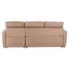 CORNER SOFA-BED WITH STORAGE SPACE LUKE  BEIGE-REVERSIBLE 222x152x93Hcm.