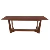 DINING TABLE RIMER  MDF WITH ASH WOOD VENEER IN WALNUT COLOR 220X100x75H cm.