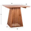 DINING TABLE SQUARE FRANTZ  SOLID MINDI WOOD 80x80x75Hcm.