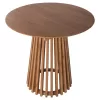 DINING TABLE ROUND FRANTZ  SOLID MINDI WOOD IN NATURAL COLOR Φ80X75Hcm