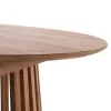 DINING TABLE ROUND FRANTZ  SOLID MINDI WOOD IN NATURAL COLOR Φ80X75Hcm