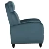 ARMCHAIR RELAX HIBER  PETROL BLUE VELVET 67,5x90x104Hcm.