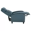 ARMCHAIR RELAX HIBER  PETROL BLUE VELVET 67,5x90x104Hcm.