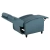 ARMCHAIR RELAX HIBER  PETROL BLUE VELVET 67,5x90x104Hcm.